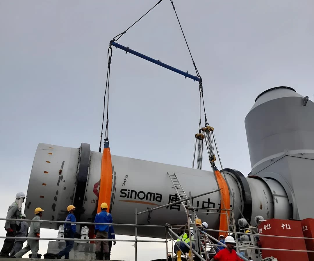 A custom-fabricated spreader beam undergoing a load test.