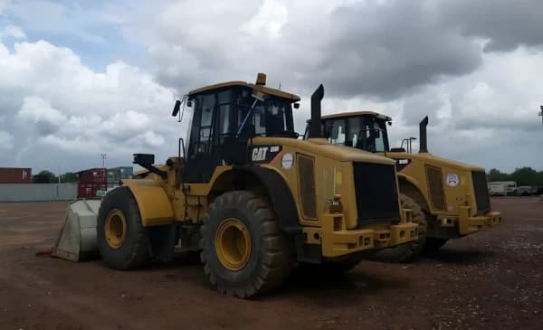 A Caterpillar 950H wheel loader used for shovel loader rental services.